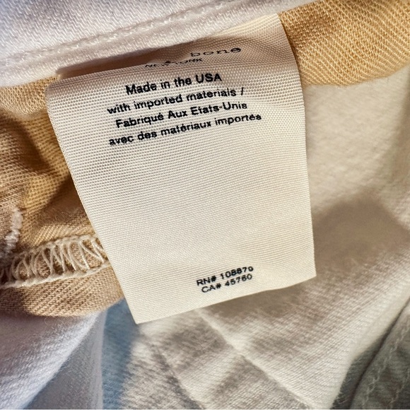 Rag & Bone White ‘Dre Capri’ Skinny Leg Jeans with Raw Hem Size 25 - Picture 12 of 16